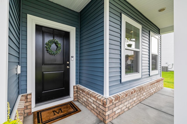 3010 Grinnell St, Johns Island, SC 29455 - property entrance with covered porch and cooling unit