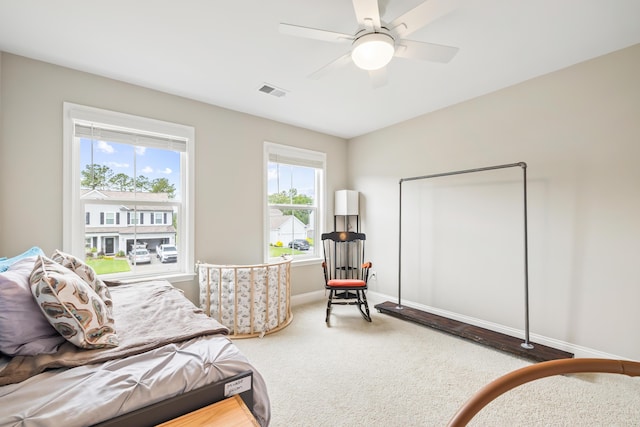 3010 Grinnell St, Johns Island, SC 29455 - living area with a ceiling fan and baseboards