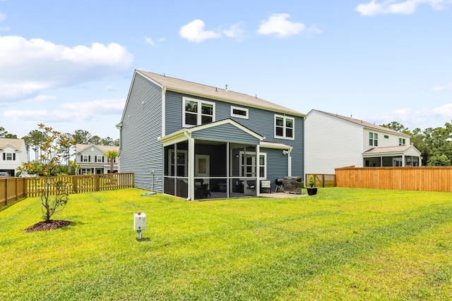 3010 Grinnell St, Johns Island, SC 29455 - back of house with a sunroom