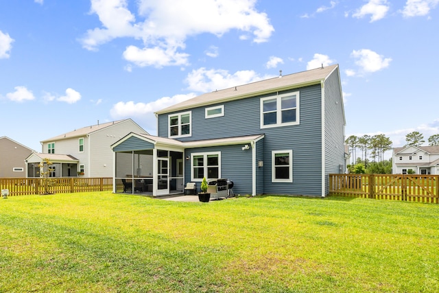 3010 Grinnell St, Johns Island, SC 29455 - rear view of property with a sunroom