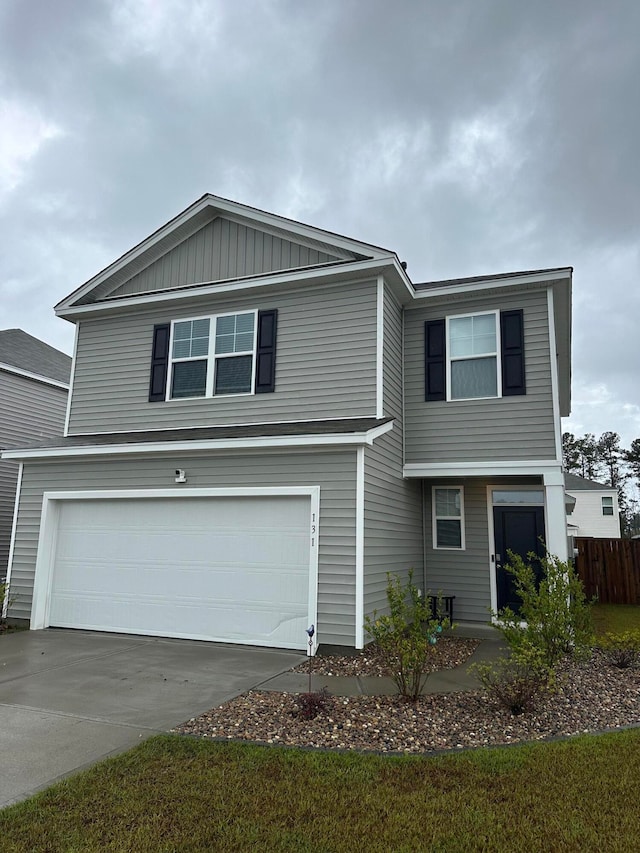 front facade featuring a garage