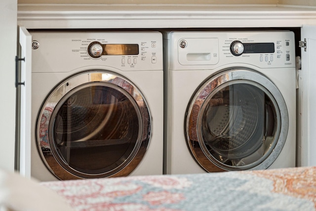 view of laundry room