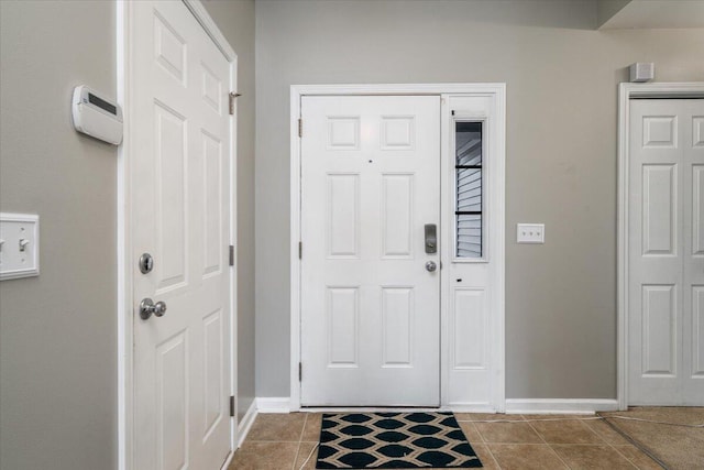 view of tiled entryway