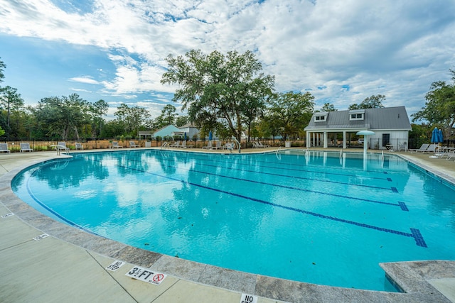 view of pool