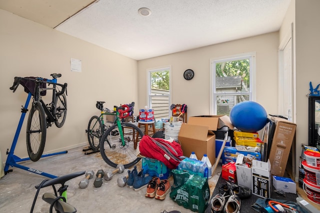 1485 Kinloch Ln, Mount Pleasant, SC 29464 - exercise area with a textured ceiling