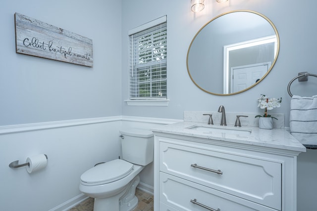 9636 Pebble Creek Blvd, Summerville, SC 29485 - bathroom featuring vanity, toilet, and baseboards