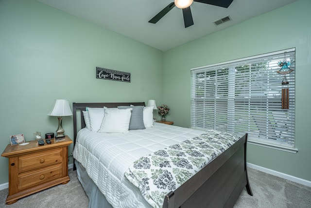 9636 Pebble Creek Blvd, Summerville, SC 29485 - bedroom featuring carpet floors, baseboards, multiple windows, and a ceiling fan