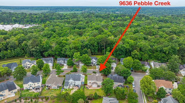 9636 Pebble Creek Blvd, Summerville, SC 29485 - aerial view of residential area with a forest