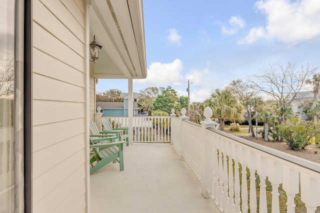 balcony with a porch