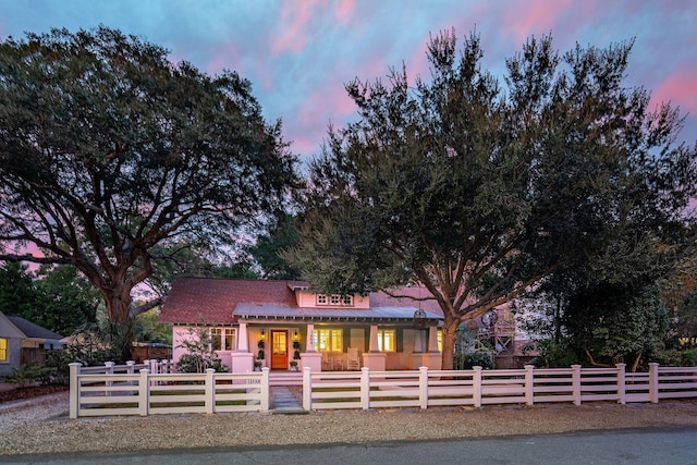 view of front of property