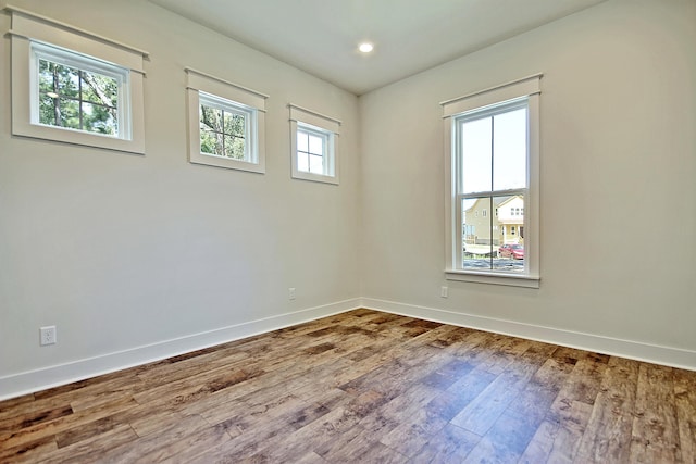 1423 Clay Field Trl, Summerville, SC 29485 - unfurnished room with baseboards, wood finished floors, and recessed lighting