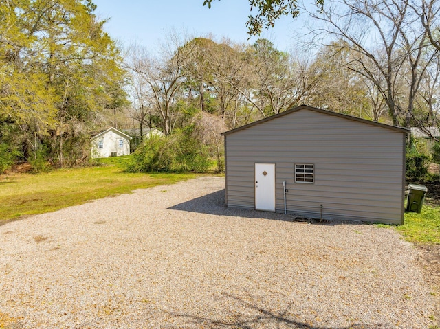 view of outbuilding with an outdoor structure