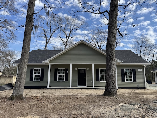 217 Middleton St, Eutawville, SC 29048 - view of front facade featuring a porch and a shingled roof
