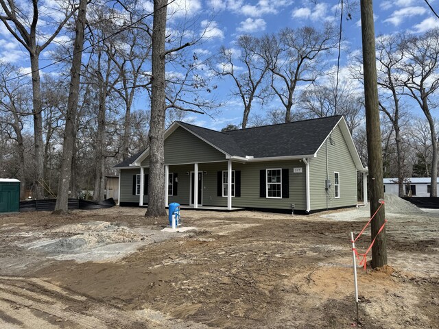 217 Middleton St, Eutawville, SC 29048 - view of front of property with a porch and roof with shingles