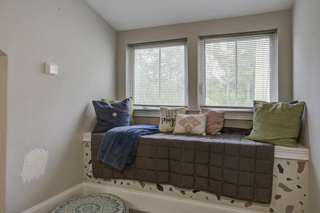 bedroom with baseboards