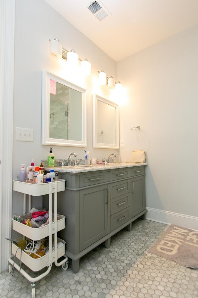 bathroom featuring vanity