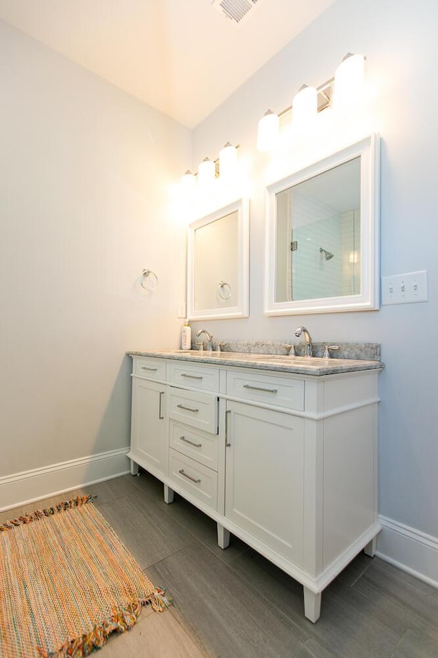 bathroom featuring vanity