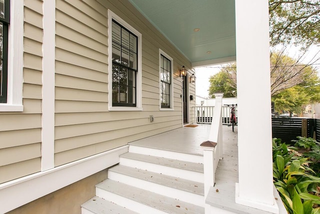 view of patio / terrace with covered porch