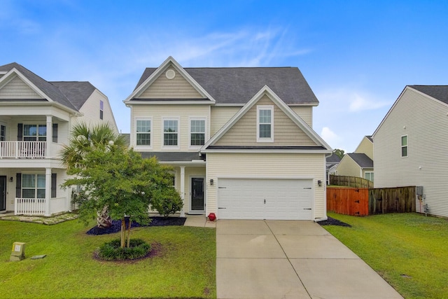 traditional-style home featuring driveway and an attached garage
