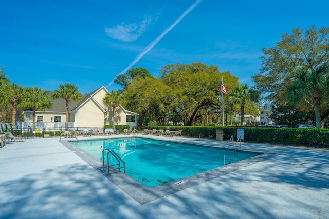 4233 Haulover Dr, Johns Island, SC 29455 - community pool featuring fence and a patio area
