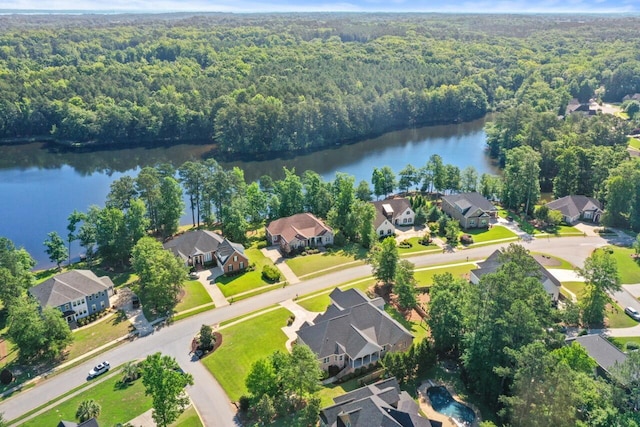 241 Clubside Dr, Lexington, SC 29072 - aerial view of property's location featuring a heavily wooded area, nearby suburban area, and a large body of water
