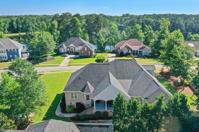 241 Clubside Dr, Lexington, SC 29072 - aerial perspective of suburban area featuring a heavily wooded area