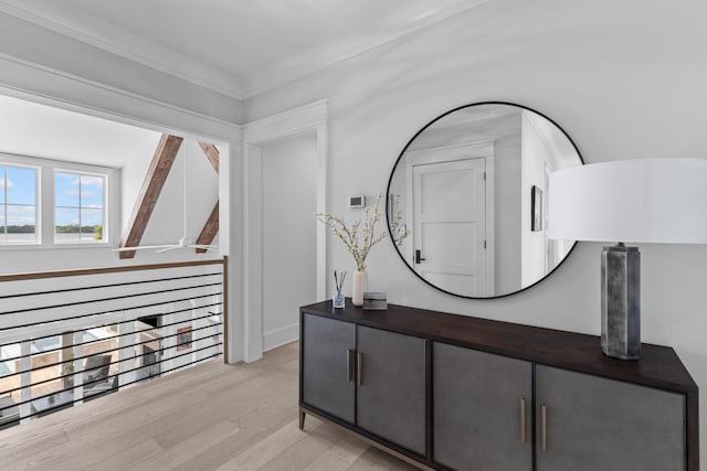 553 Old Compass Rd, Daniel Island, SC 29492 - hall featuring light wood-style flooring