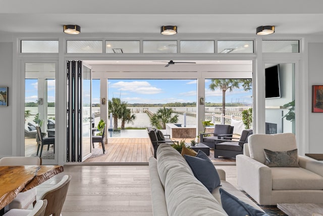 553 Old Compass Rd, Daniel Island, SC 29492 - living area featuring wood-type flooring and healthy amount of natural light