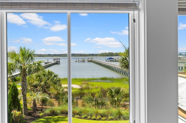 553 Old Compass Rd, Daniel Island, SC 29492 - water view featuring a dock