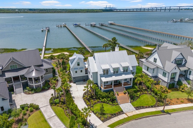 553 Old Compass Rd, Daniel Island, SC 29492 - bird's eye view of a notable bridge and a large body of water