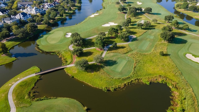 553 Old Compass Rd, Daniel Island, SC 29492 - drone / aerial view of a golf course and a nearby body of water
