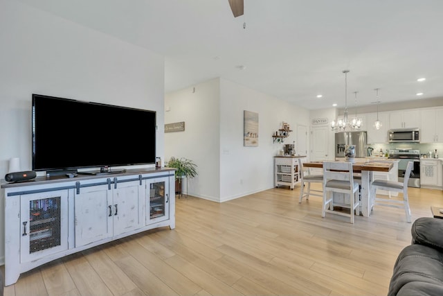 432 Eva St, Moncks Corner, SC 29461 - living room featuring ceiling fan and light hardwood / wood-style flooring