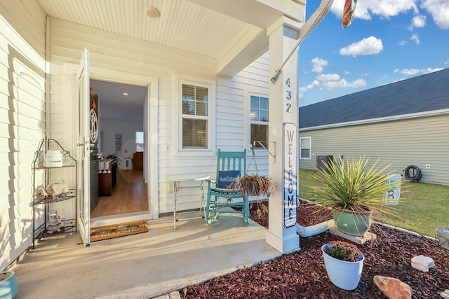 432 Eva St, Moncks Corner, SC 29461 - doorway to property featuring a porch