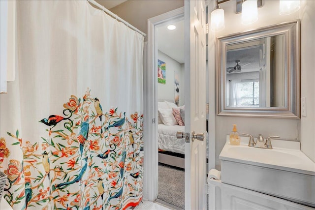 ensuite bathroom with ensuite bathroom and vanity