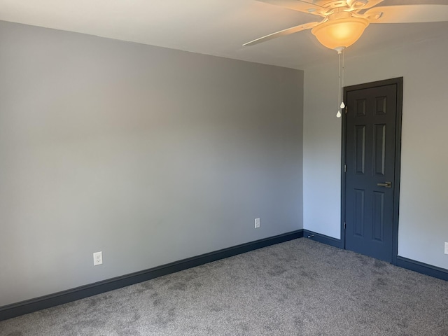 109 NW Haddock Rd, Orangeburg, SC 29115 - carpeted empty room featuring a ceiling fan and baseboards