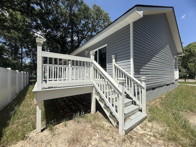109 NW Haddock Rd, Orangeburg, SC 29115 - view of wooden deck