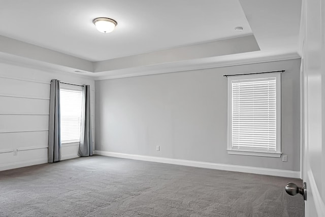 661 Black Pine Rd, Moncks Corner, SC 29461 - unfurnished room with a tray ceiling, carpet flooring, and baseboards