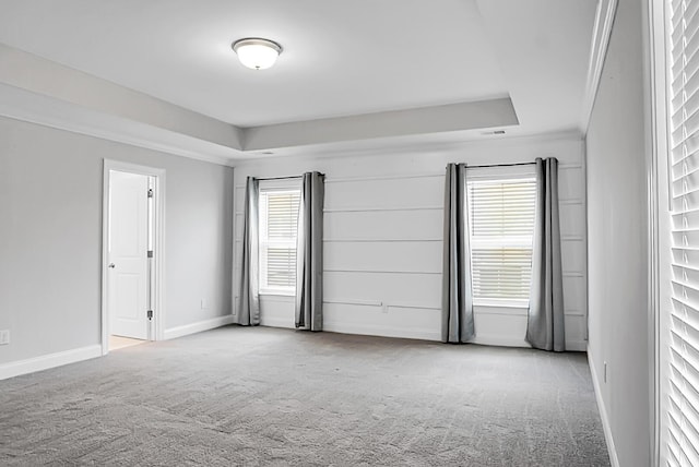 661 Black Pine Rd, Moncks Corner, SC 29461 - empty room with a raised ceiling, carpet, and baseboards