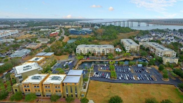 225 Seven Farms Dr Unit 307, Daniel Island, SC 29492 - drone / aerial view of a notable bridge and a large body of water