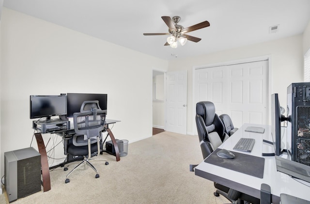 145 Woodbrook Way, Moncks Corner, SC 29461 - carpeted office space featuring ceiling fan