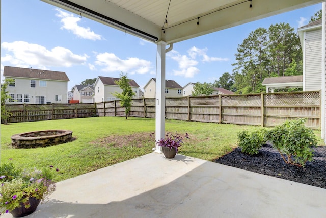 145 Woodbrook Way, Moncks Corner, SC 29461 - view of yard featuring a residential view, a patio area, and an outdoor fire pit