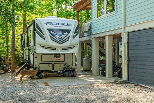 exterior space with gas tank