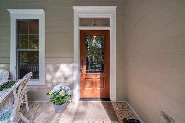 view of entrance to property