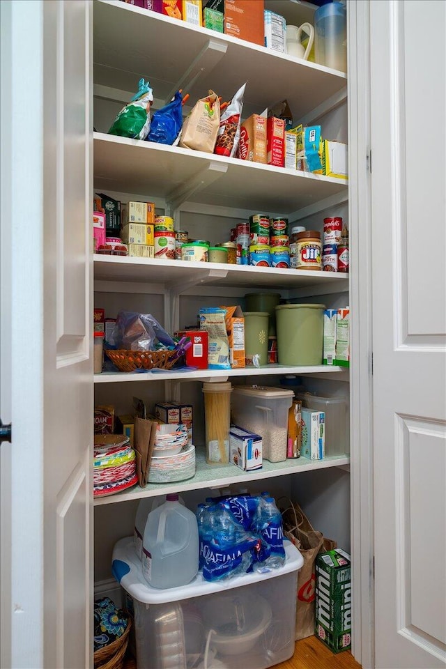 view of pantry
