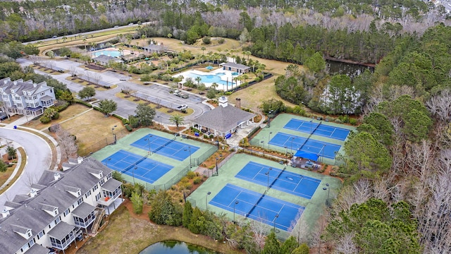 birds eye view of property