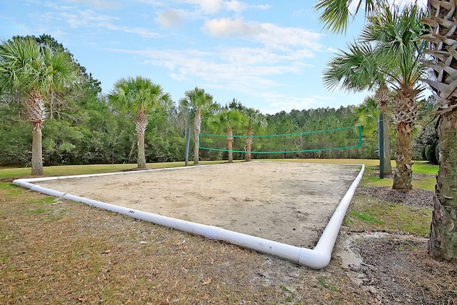 surrounding community with volleyball court