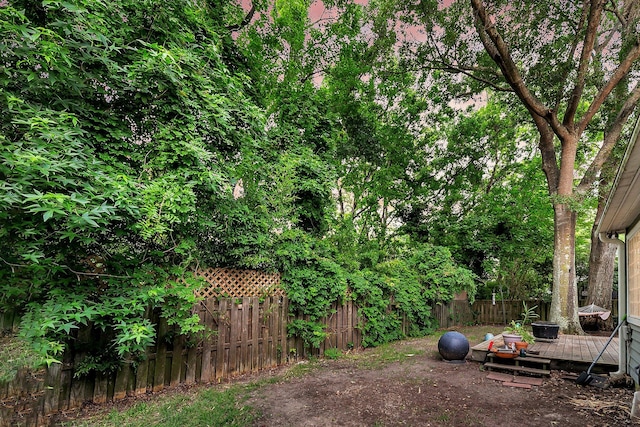 1309 Llewellyn Rd, Mount Pleasant, SC 29464 - fenced backyard with a deck