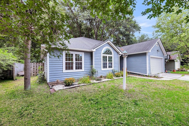 1309 Llewellyn Rd, Mount Pleasant, SC 29464 - ranch-style home with concrete driveway, a garage, and roof with shingles
