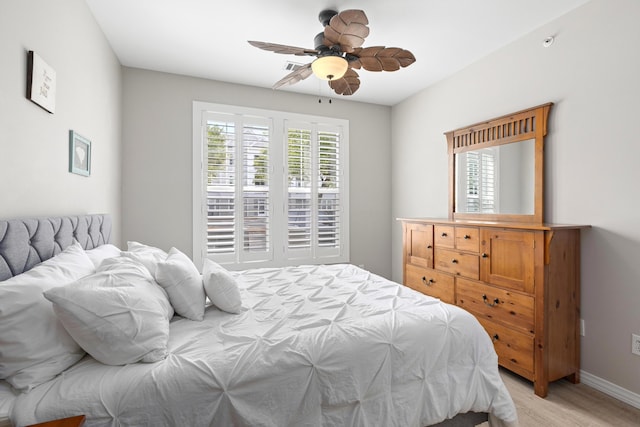 130 River Landing Dr Unit 9104, Charleston, SC 29492 - bedroom with light wood-style floors and a ceiling fan