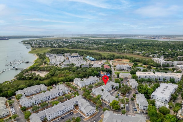 130 River Landing Dr Unit 9104, Charleston, SC 29492 - drone / aerial view of a large body of water and apartment complex / building